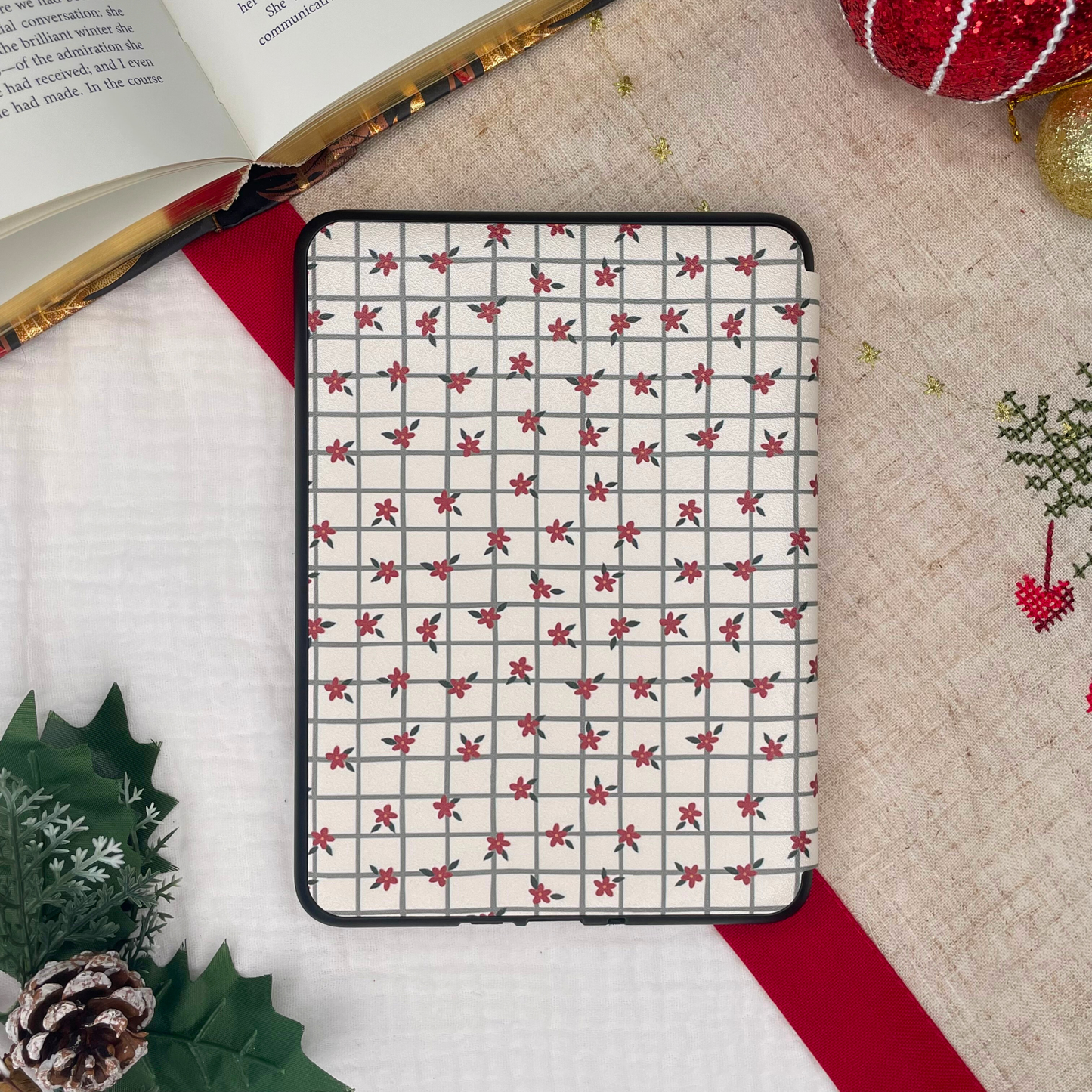 evergreen stitch kindle case