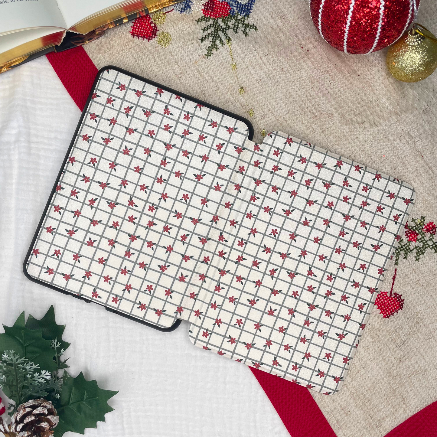 evergreen stitch kindle case