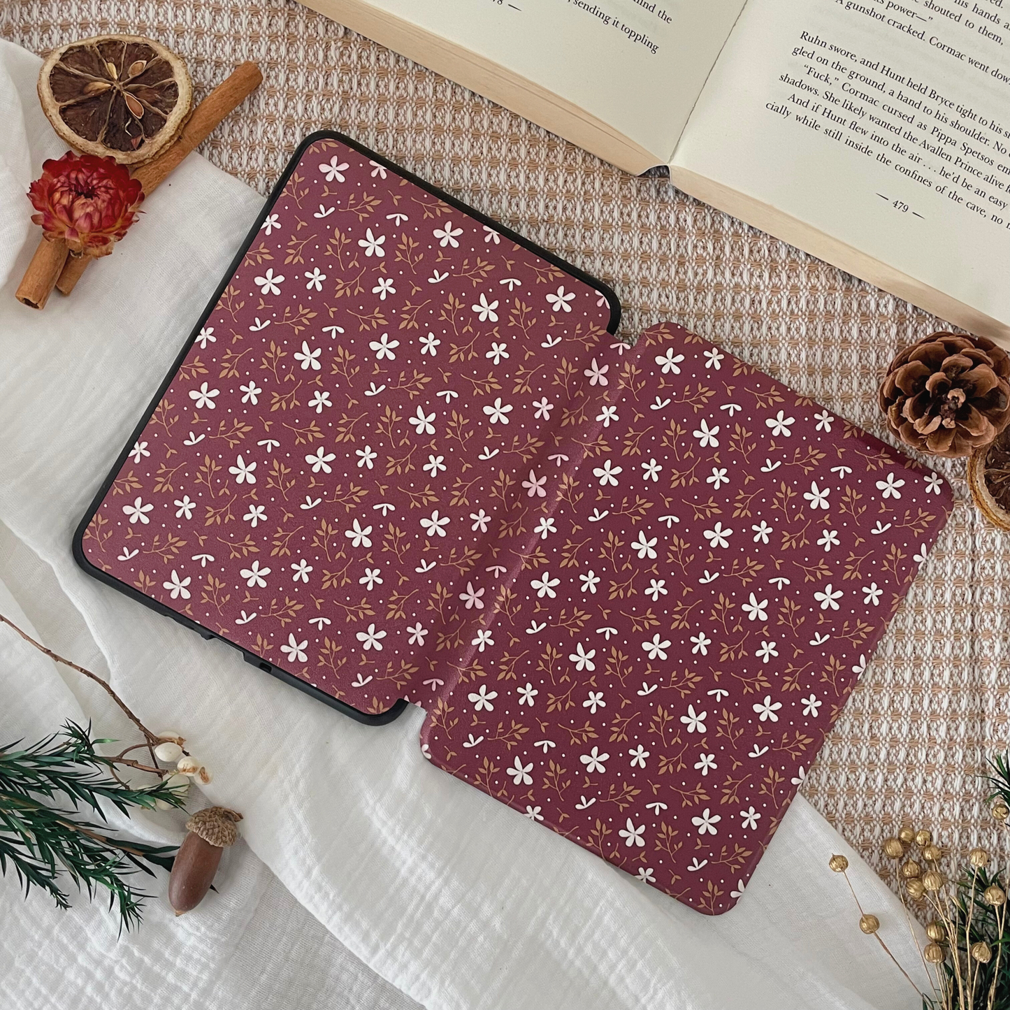 crimson candlelight kindle case