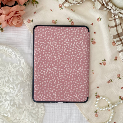 cream rosette kindle case