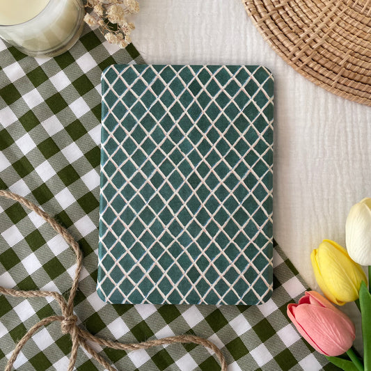 tiles in teal kindle case