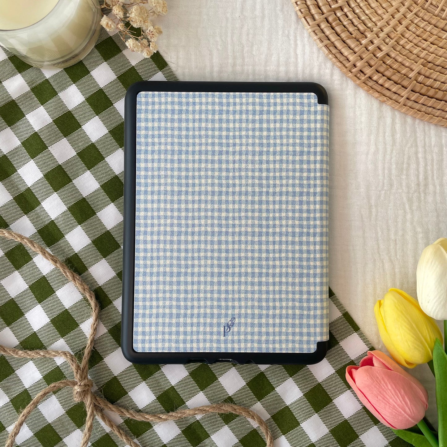 skywashed check kindle case